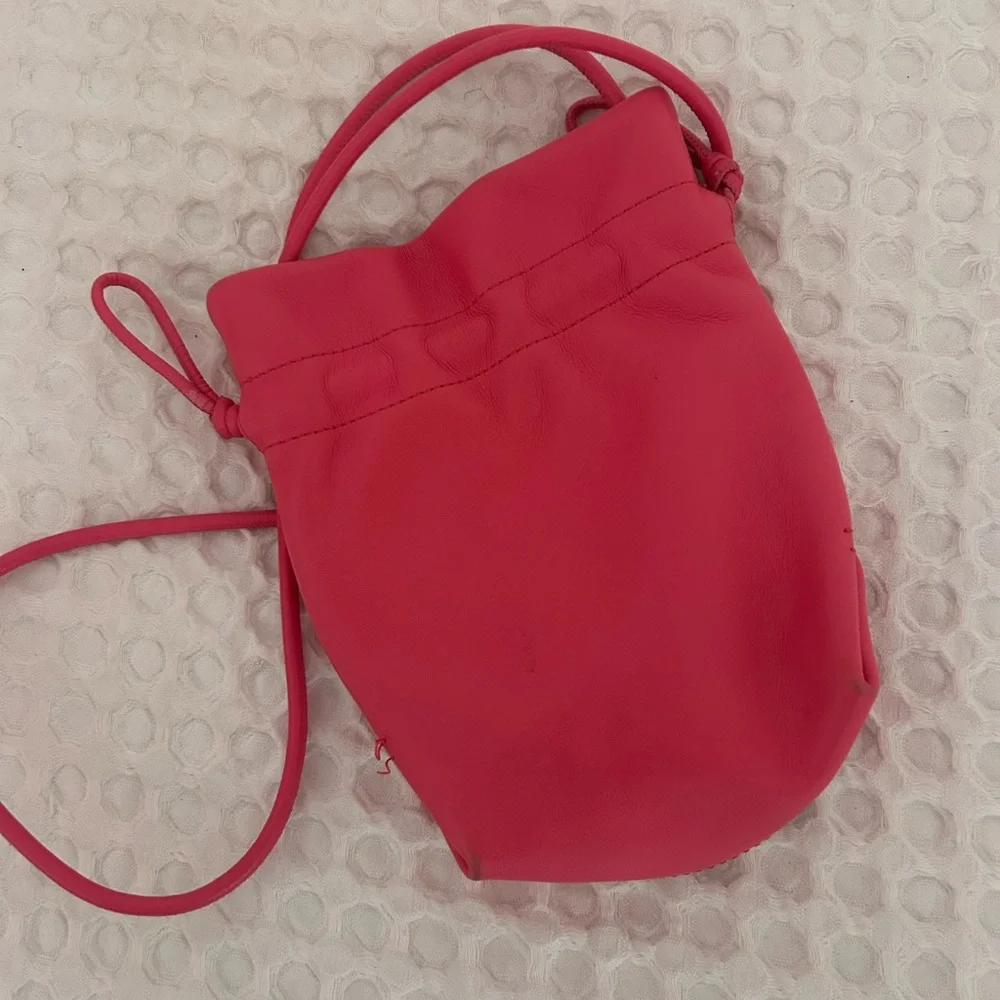 J. Crew Vibrant Pink Leather Mini Bag